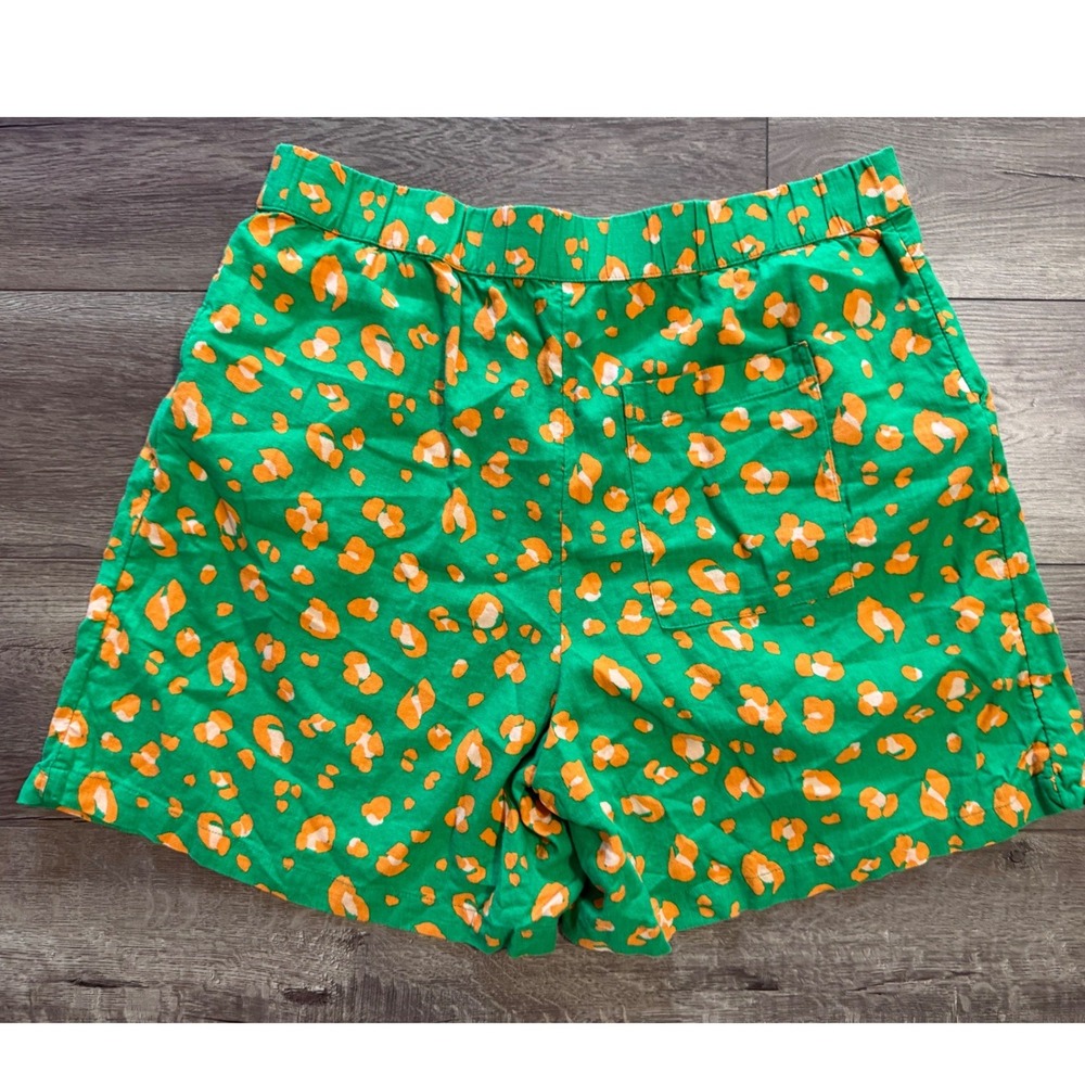 Tabitha Brown Target Linen Blend Tropical Leopard Print Shirt Shorts Set XL/ 1X - Picture 6 of 9